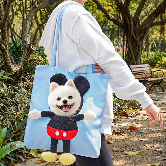 Head-Out Cat Carrier Tote with Safety Leash & Drawstring Opening