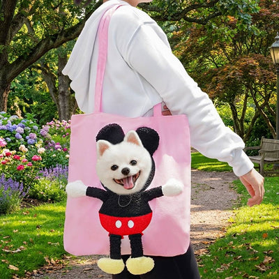 Head-Out Cat Carrier Tote with Safety Leash & Drawstring Opening