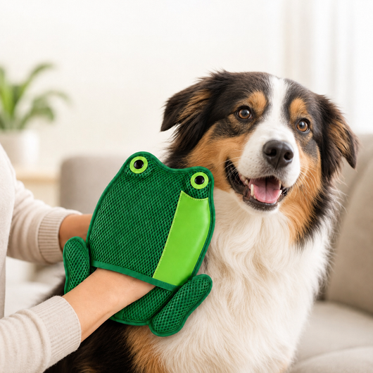 Froggy Pet Hair Removal Mitt for Cats & Dogs
