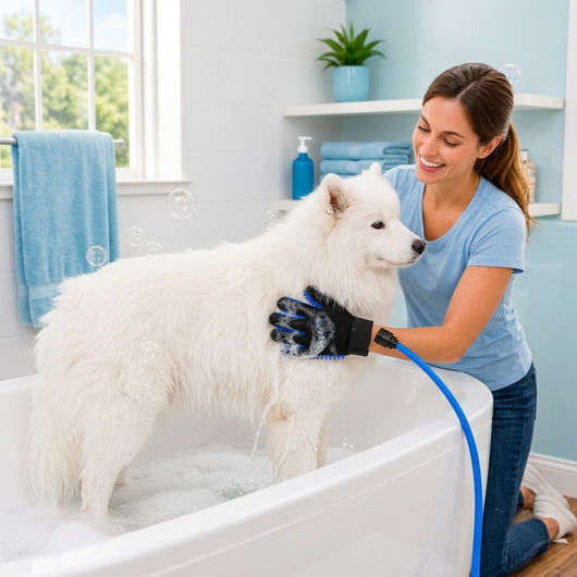 Komavic Pet Bathing Glove with Hose