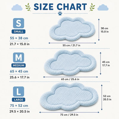 Komavic Cloud-Shaped Cooling Dog Mat