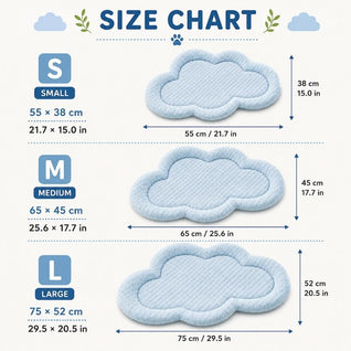 Komavic Cloud-Shaped Cooling Dog Mat