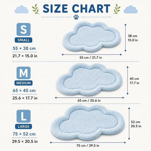 Komavic Cloud-Shaped Cooling Dog Mat
