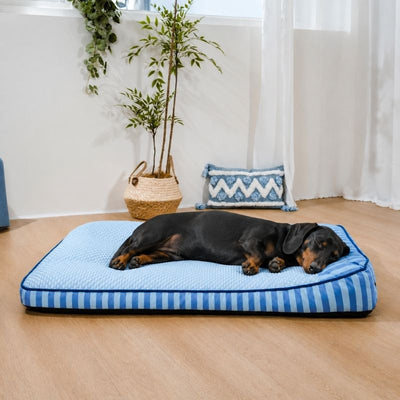 Komavic Cooling Orthopedic Dog Bed with Raised Headrest
