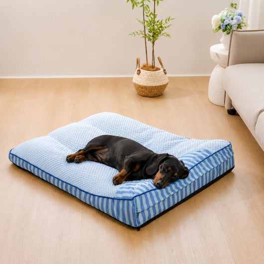 Komavic Cooling Orthopedic Dog Bed with Raised Headrest