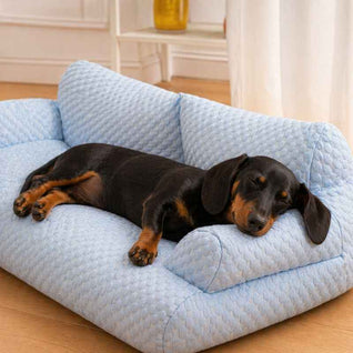 Komavic Cooling Dog Sofa Bed with Raised Bolsters