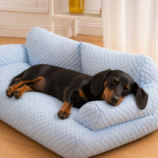 Komavic Cooling Dog Sofa Bed with Raised Bolsters