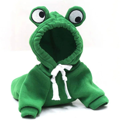 Komavic Frog Fleece Dog Hoodie