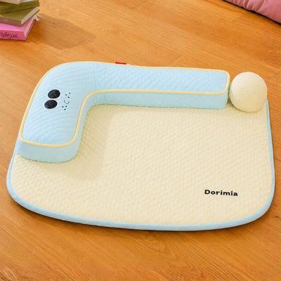 Komavic Cooling Dog Mat with L-Shaped Bolster