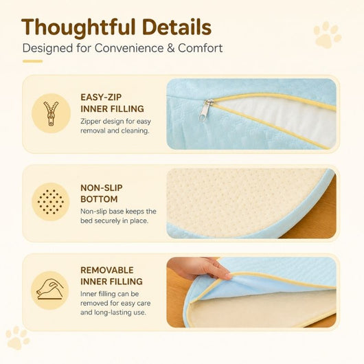 Komavic Cooling Dog Mat with L-Shaped Bolster