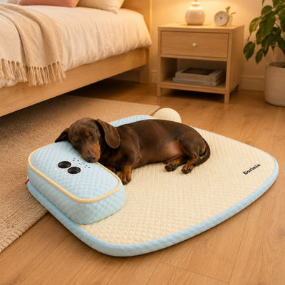 Komavic Cooling Dog Mat with L-Shaped Bolster
