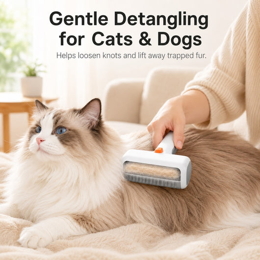 Self-Cleaning Pet Grooming Brush