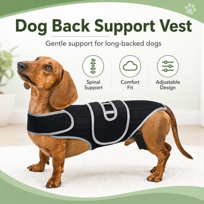 Komavic Dog Back Support Vest Long-Back & Senior Support