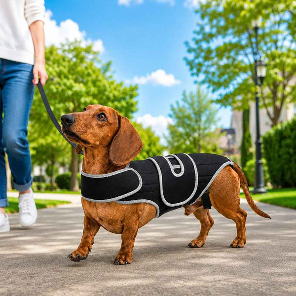 Paws in Awe Dog Back Support Vest for Daily Walks & Home Recovery - Adjustable Support for Long-Backed and Senior Dogs