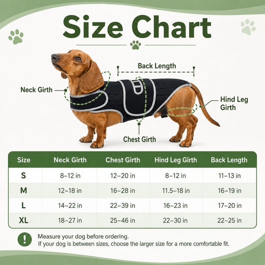Komavic Dog Back Support Vest Long-Back & Senior Support