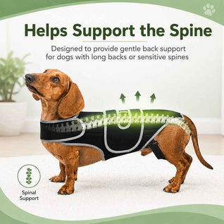 Komavic Dog Back Support Vest Long-Back & Senior Support