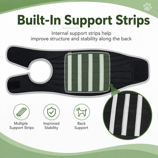 Komavic Dog Back Support Vest Long-Back & Senior Support