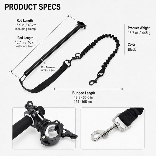 Komavic Hands-Free Dog Bike Leash