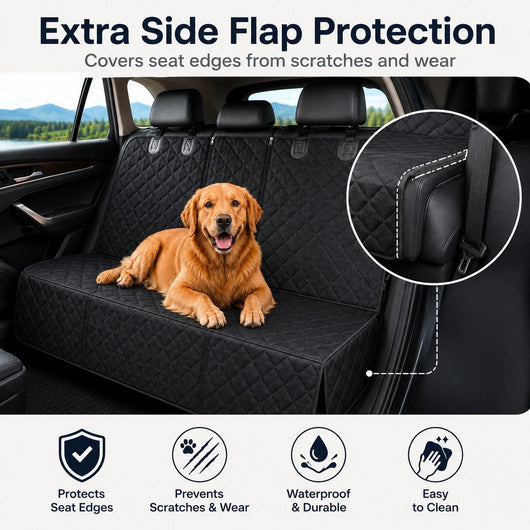 Komavic Waterproof Dog Car Back Seat Cover