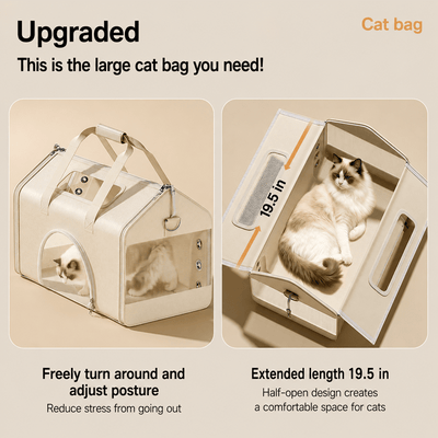 Komavic Large Pet Carrier Tote for Cats & Dogs
