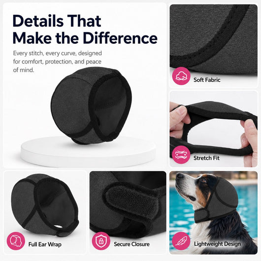 Komavic Dog Ear Cover Swimming & Noise Comfort