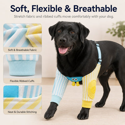 Komavic Dog Elbow Protector Sleeves Padded Floor Protection