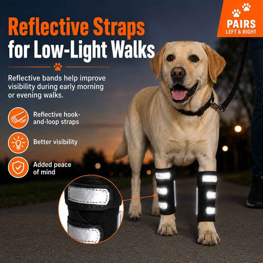 Paws in Awe Dog Front Leg Brace for Weak or Injured Legs - Adjustable Support for Stability, Recovery & Daily Walking Comfort