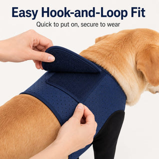 Komavic Dual Front Leg Recovery Sleeves for Dogs