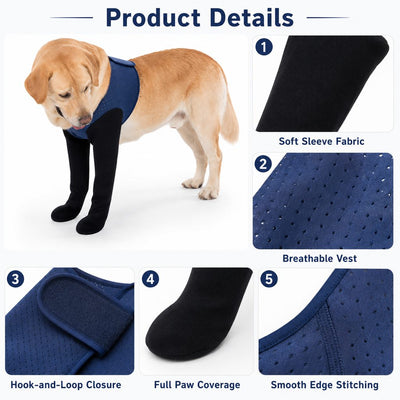 Front Leg Recovery Sleeves for Dogs