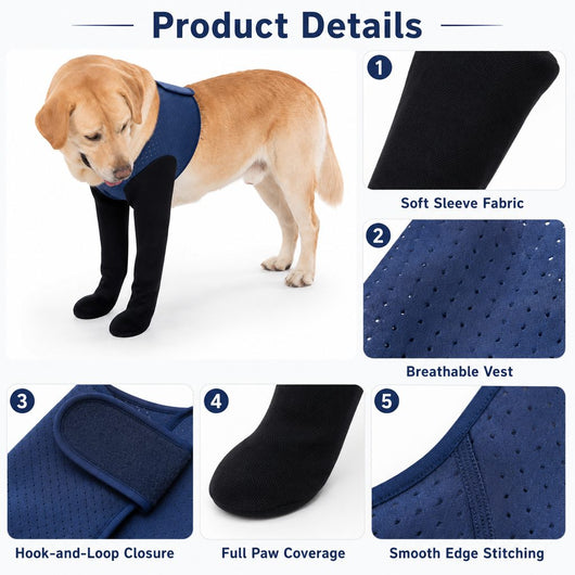 Front Leg Recovery Sleeves for Dogs