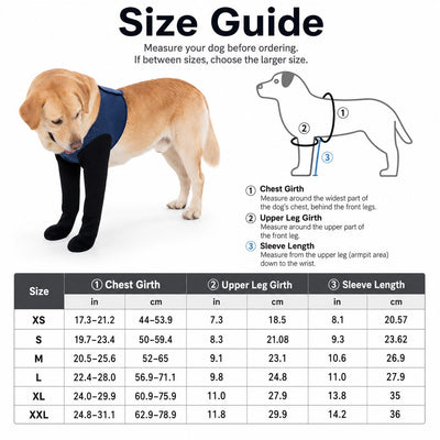 Front Leg Recovery Sleeves for Dogs