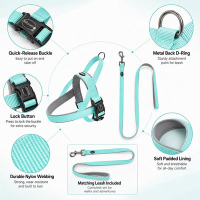 Komavic Quick-Fit Dog Harness & Leash Set