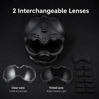 Komavic K9 Dog Helmet with Goggles