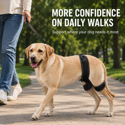 Komavic Dog Hip & Rear Leg Brace Dual Hind-Leg Support