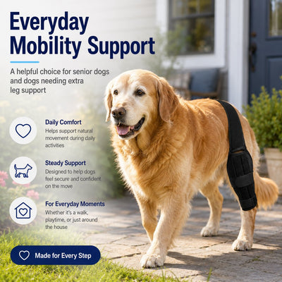 Komavic Dog Leg Support Brace Adjustable Mobility Support