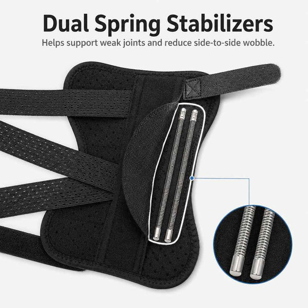 Paws in Awe Dog Leg Recovery Support Brace for Senior Dogs & Post-Surgery Wound Protection - Adjustable Front & Rear Leg Stabilizer
