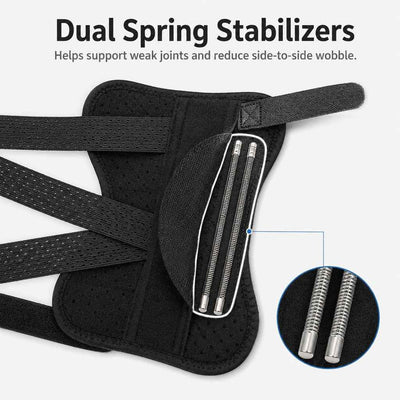 Paws in Awe Dog Leg Recovery Support Brace for Senior Dogs & Post-Surgery Wound Protection - Adjustable Front & Rear Leg Stabilizer