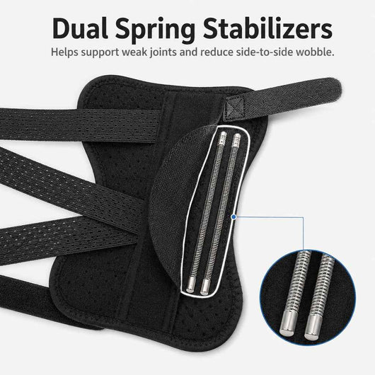 Paws in Awe Dog Leg Recovery Support Brace for Senior Dogs & Post-Surgery Wound Protection - Adjustable Front & Rear Leg Stabilizer