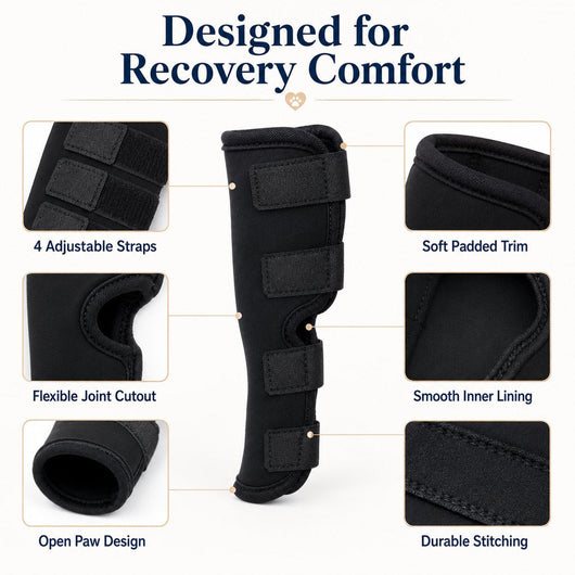 Komavic Dog Leg Recovery Brace Post Surgery Support