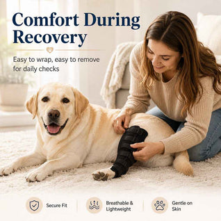 Komavic Dog Leg Recovery Brace Post Surgery Support