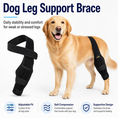 Komavic Dog Leg Support Brace Adjustable Mobility Support