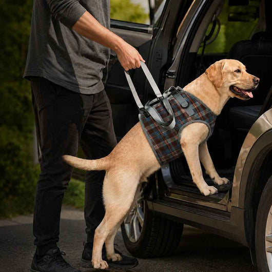 Paws in Awe Dog Mobility Support Harness for Stairs & Cars - Front or Rear Lift Assist for Weak Legs