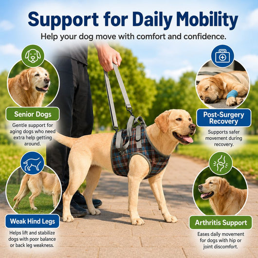 Komavic Dog Mobility Harness Front or Rear Lift Support