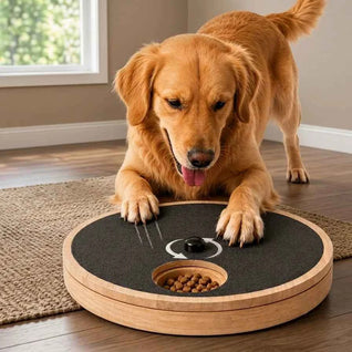 Komavic Interactive Dog Nail Scratch Board with Treat Box
