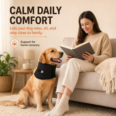 Komavic Dog Neck Brace Adjustable Recovery Support