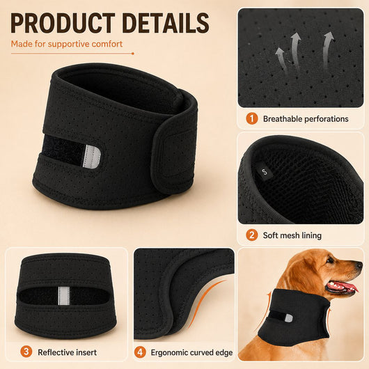 Komavic Dog Neck Brace Adjustable Recovery Support