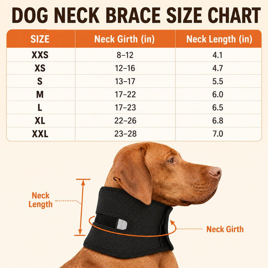 Komavic Adjustable Dog Neck Support Brace