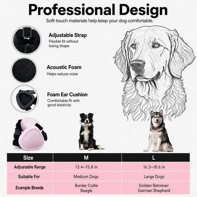 Komavic Noise-Reducing Ear Muffs for Dogs