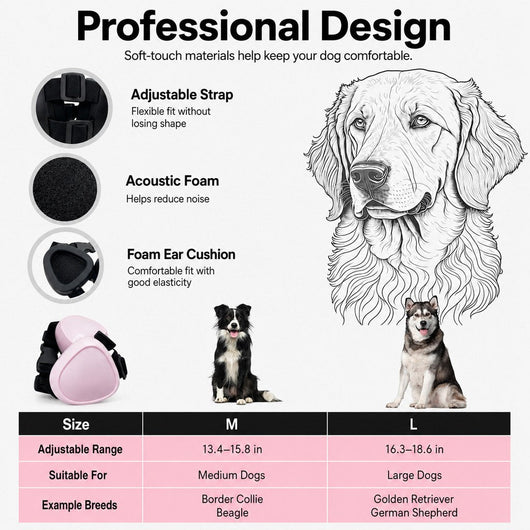 Komavic Noise-Reducing Ear Muffs for Dogs