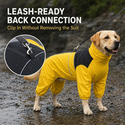 Komavic Full-Body Waterproof Dog Rain Suit